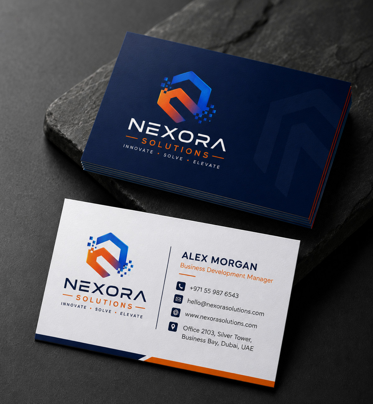 Business card design Dubai