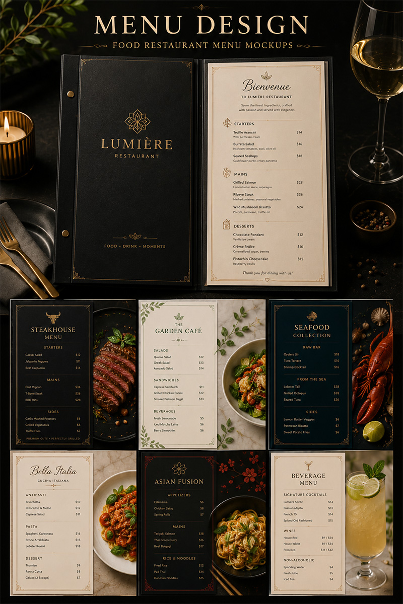 Menu Design Agency Dubai