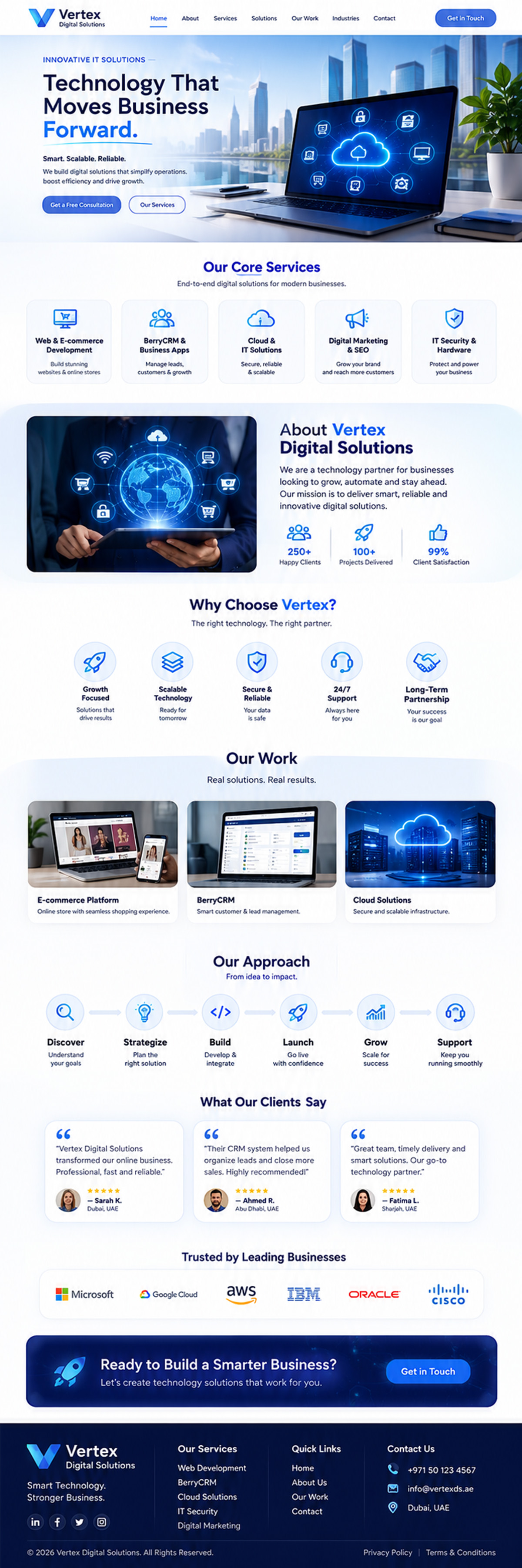 Corporate website demo concept