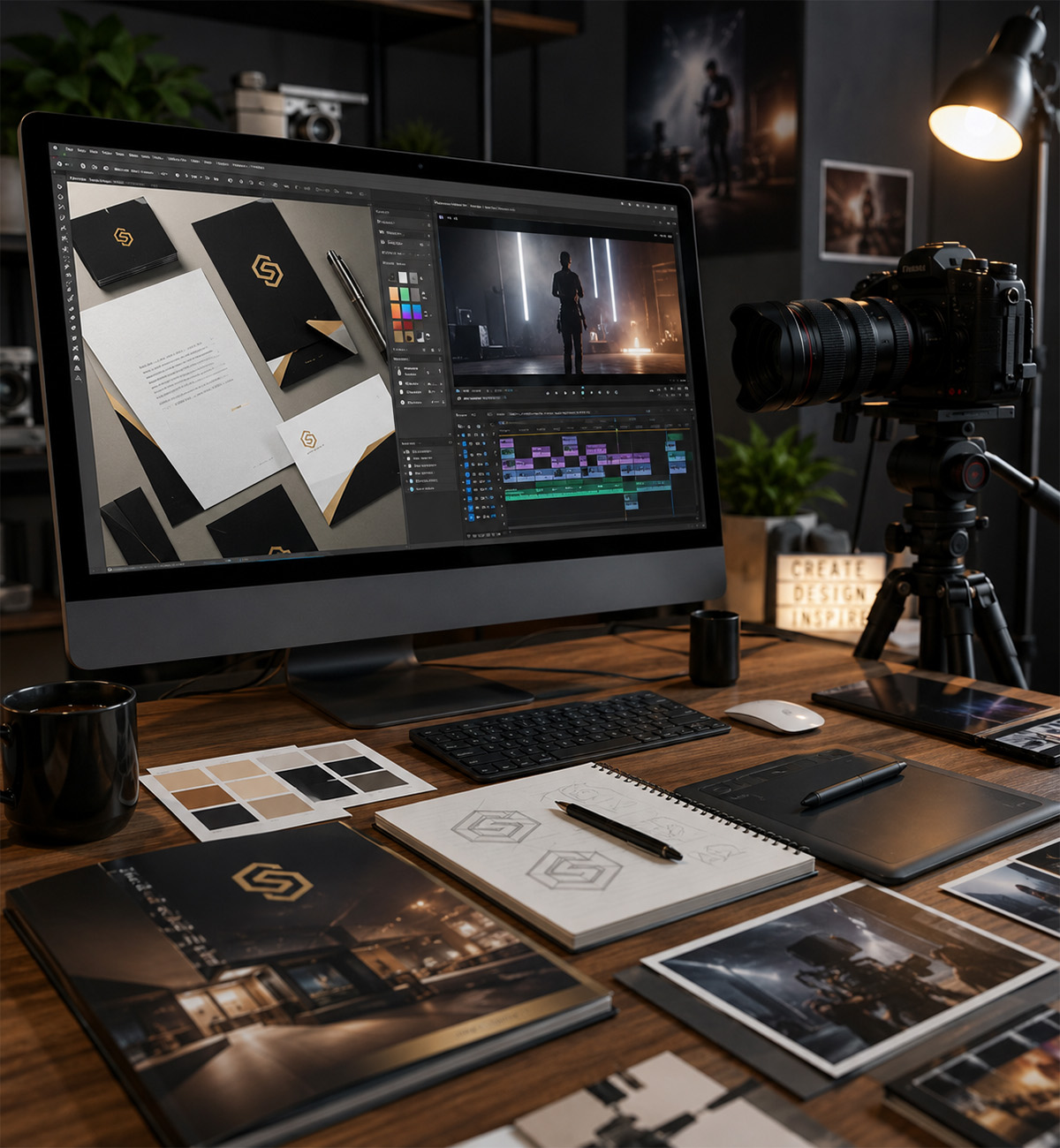 Branding graphic design and video production services in Dubai