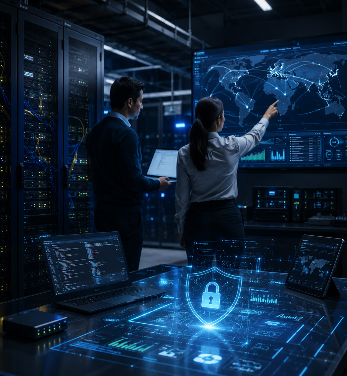 IT infrastructure networking CCTV and cybersecurity services in Dubai